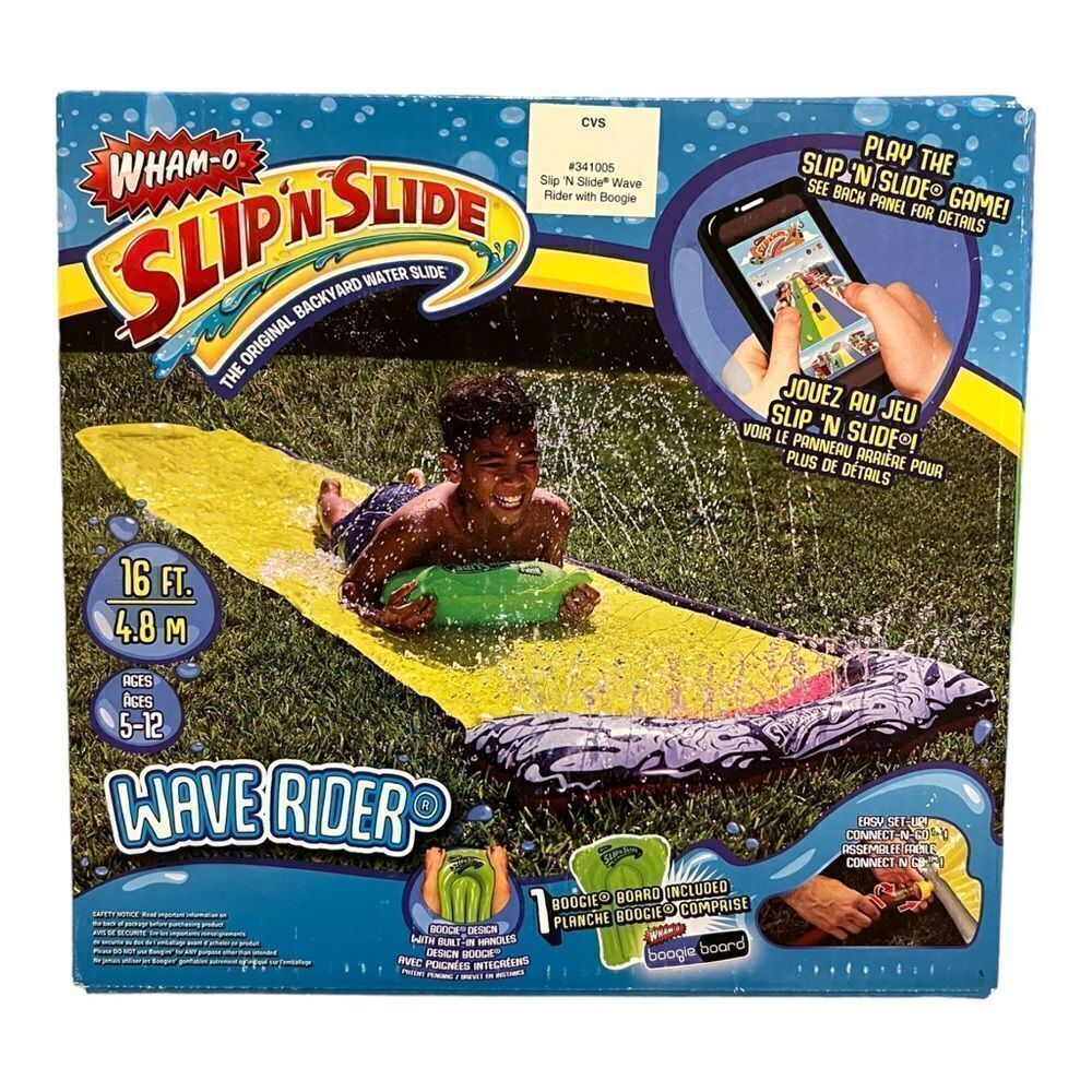 Wham-O Slip 'N Slide Single Wave Rider Outdoor Water Slide New